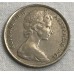 AUSTRALIA 1966 . FIVE 5 CENTS COIN . ECHIDNA . gVERY FINE